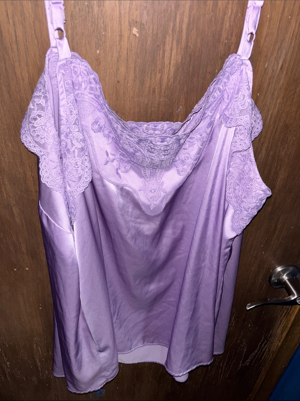 torrid Lavender Satin Lace Cami - Picture 2 of 8